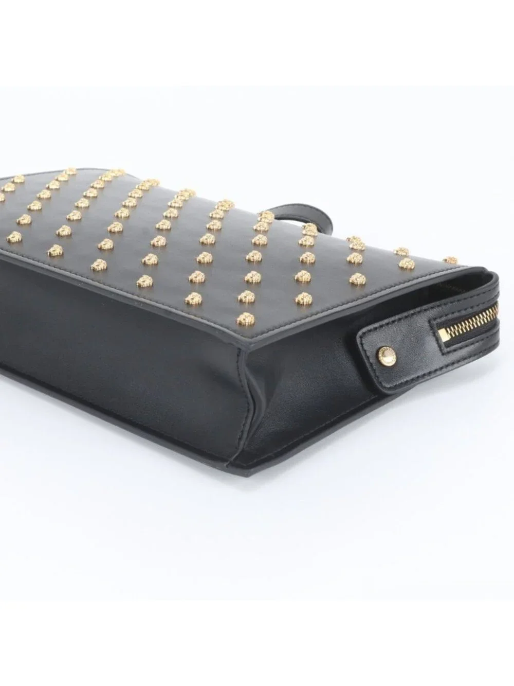 Versace Medusa Studs Leather Clutch Pouch Business